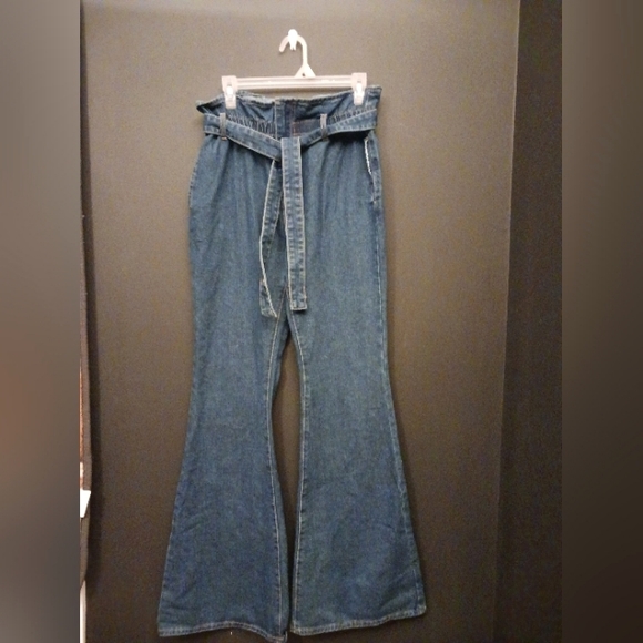 SHEIN Denim - SHEIN LARGE SIZE8/10 FLARE WOMENS BLUE JEANS